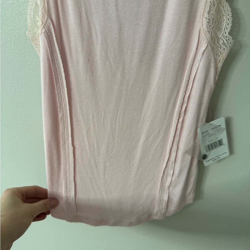Free People Dale Rib Lace Tank Top - Picture 6 of 10
